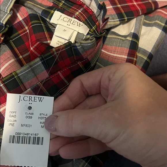 J. Crew Multicolor Plaid Shirt - Picture 2 of 2